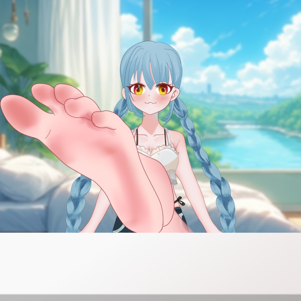 VTuber Leg & Feet Pose PNG Pack (7 Poses + PSD)