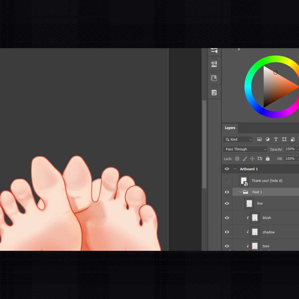 VTuber Leg & Feet Pose PNG Pack (7 Poses + PSD)