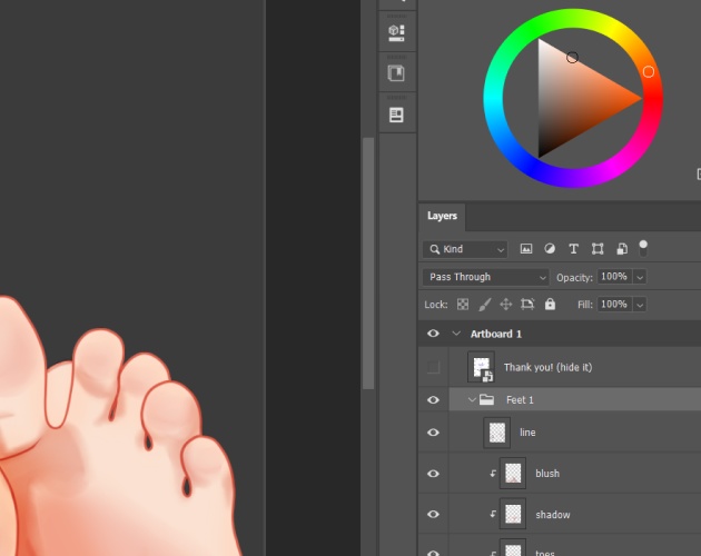 VTuber Feet№4 Pose PNG Pack (PNG + PSD)