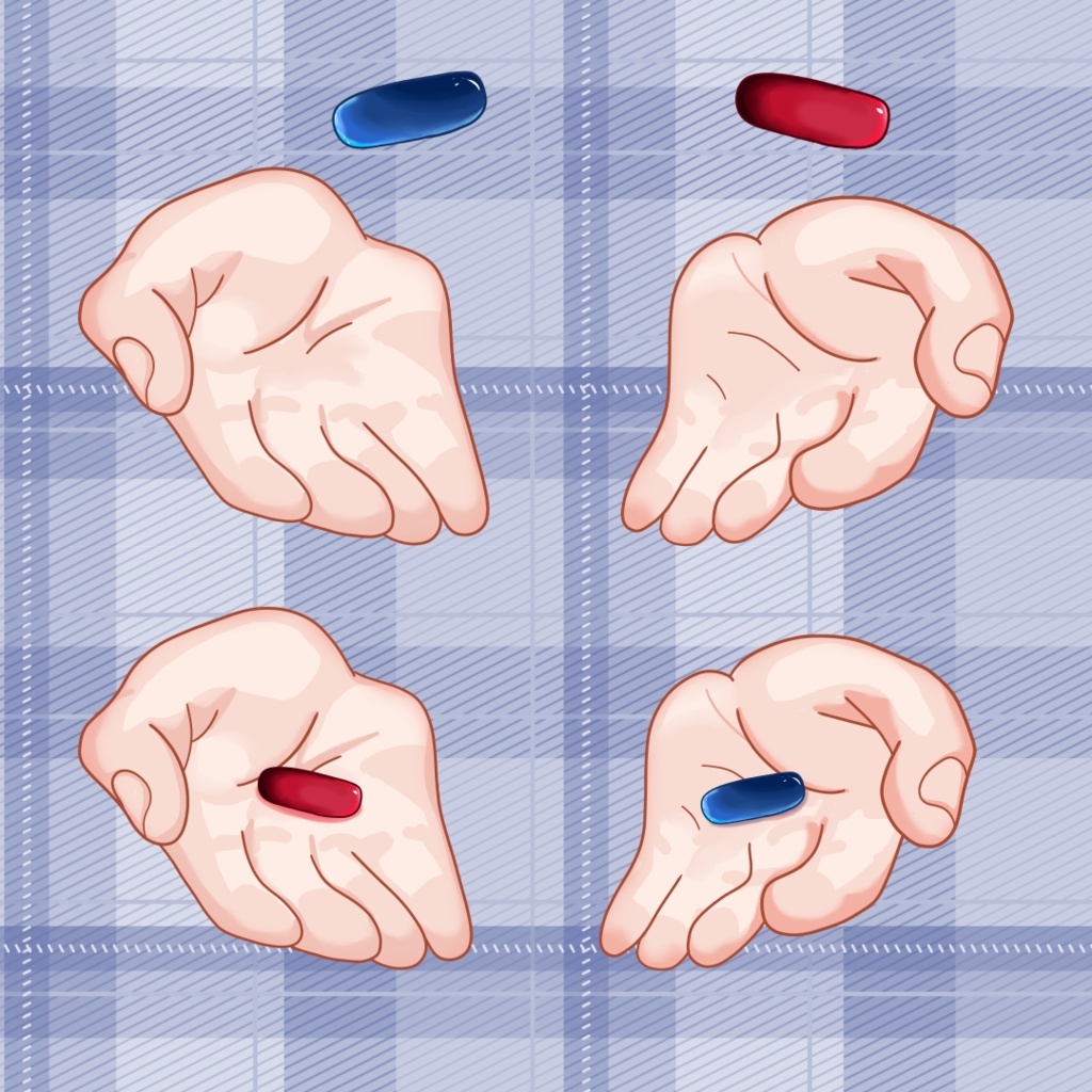 Matrix Choice Hands – PNG + Editable PSD