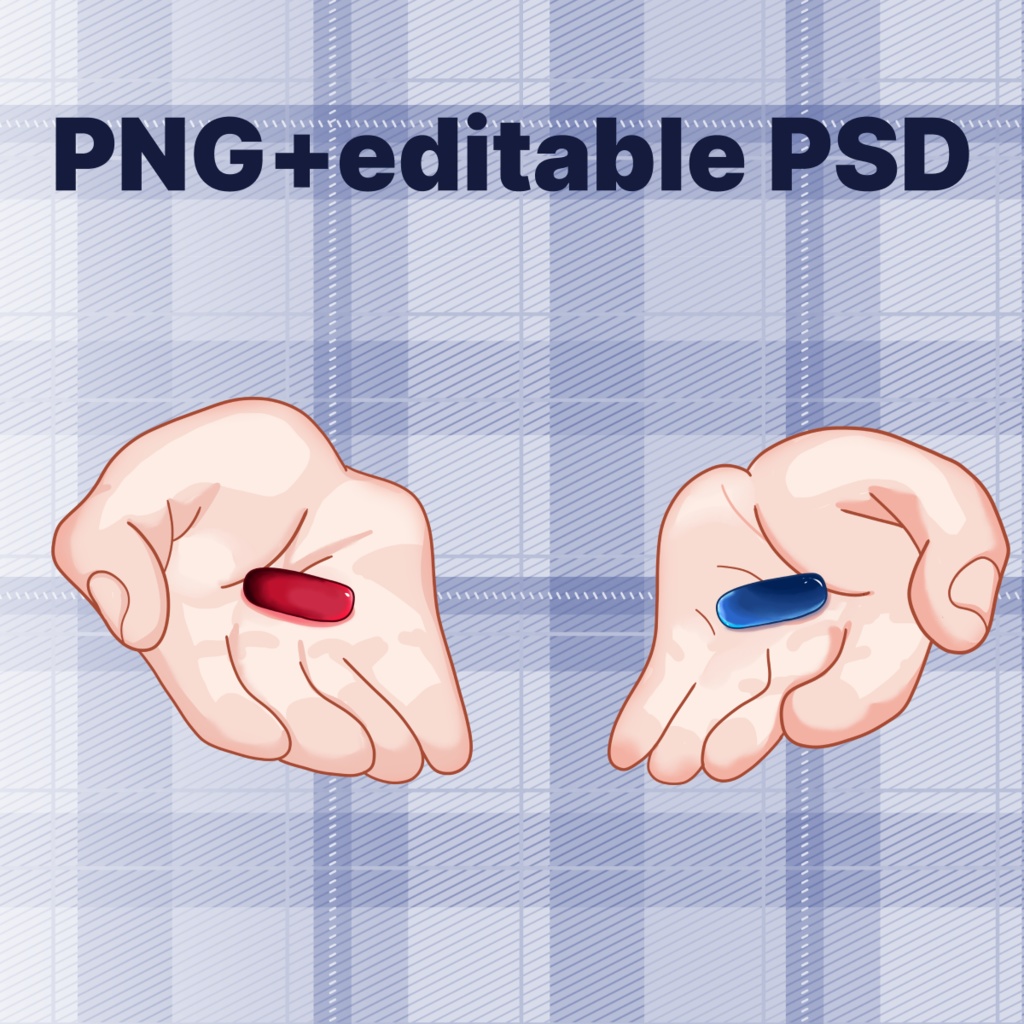 Matrix Choice Hands – PNG + Editable PSD