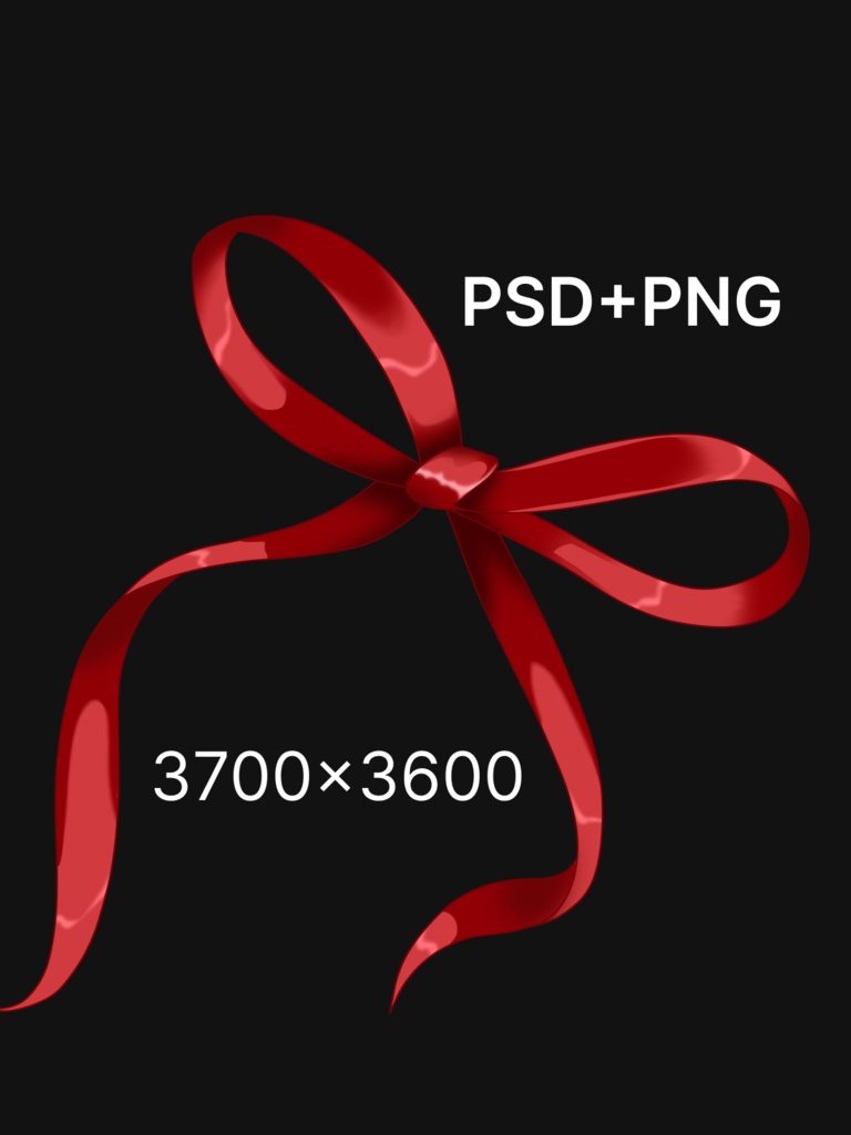 Anime Bow Accessory Pack – PSD + PNG