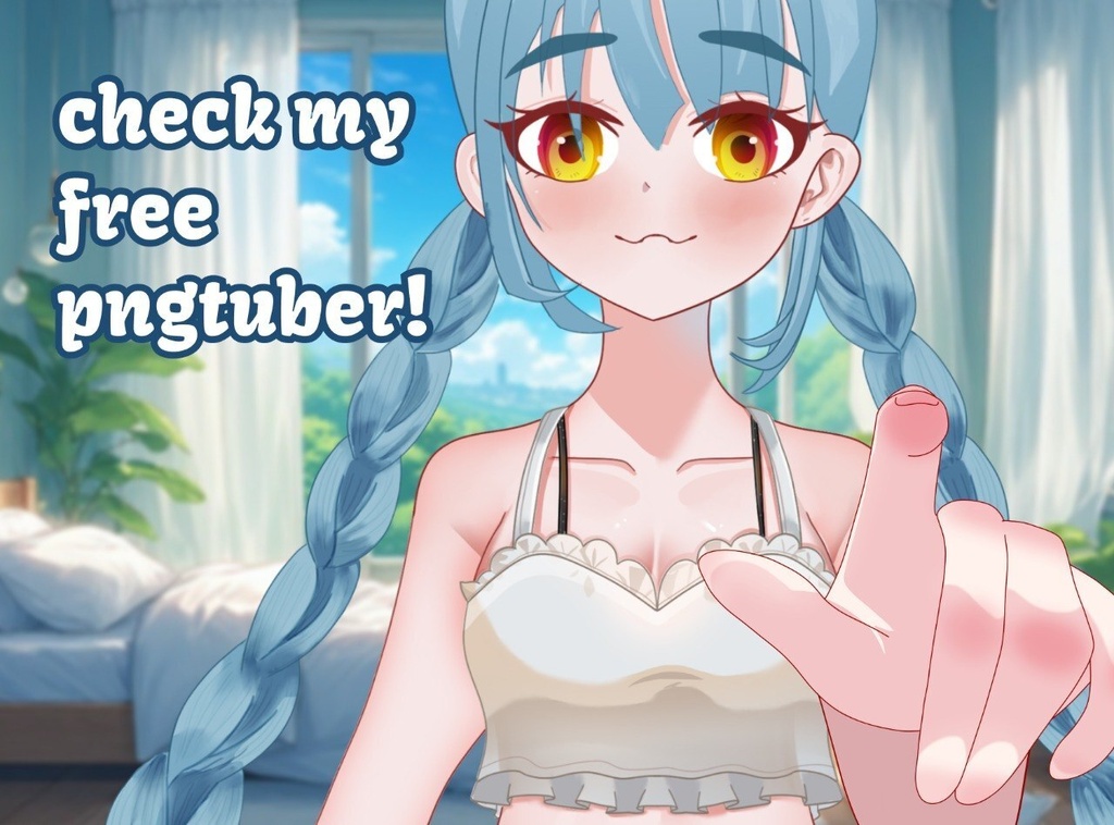 【VTuber素材】指差し・ポインティング手ポーズ【PSD+PNG・色変更可・商用利用可】