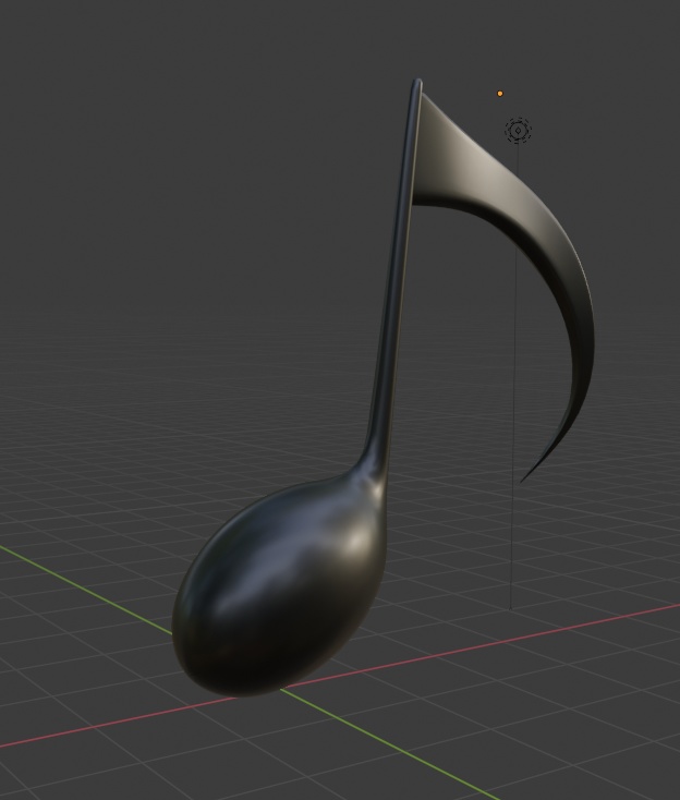 【3Dモデル】ポニーテール音符