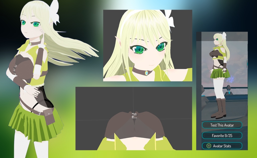 【VRC設定済みアバター】エルフィリア