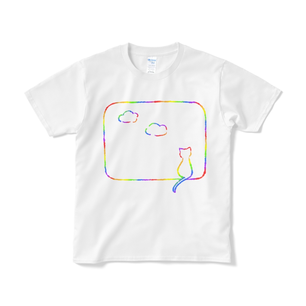 カラフル猫Tシャツ【オリジナル】