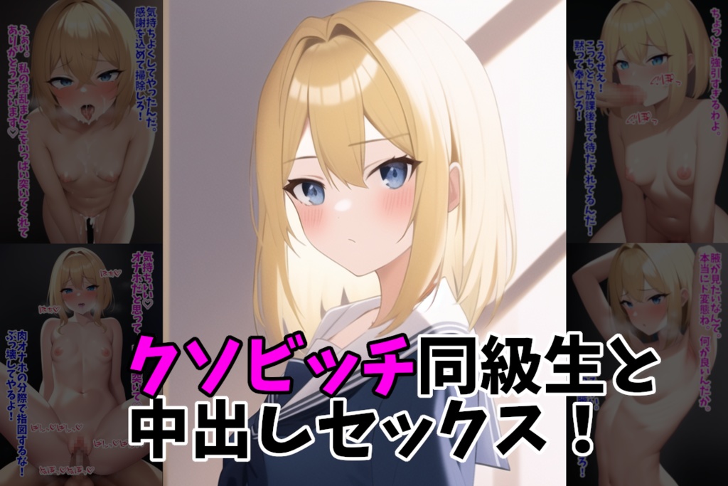 クソビッチ同級生と中出しセックス！