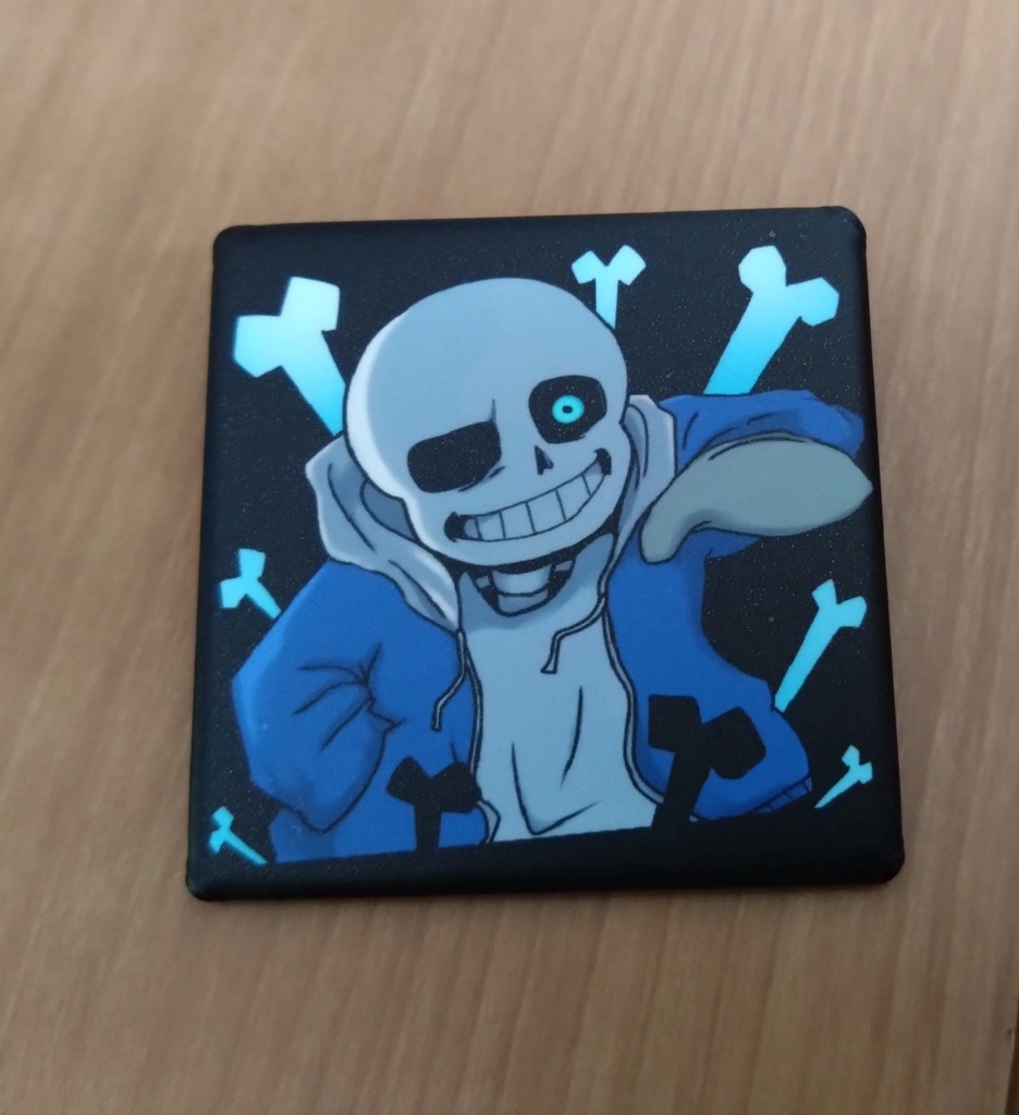 サンズ缶バッチ