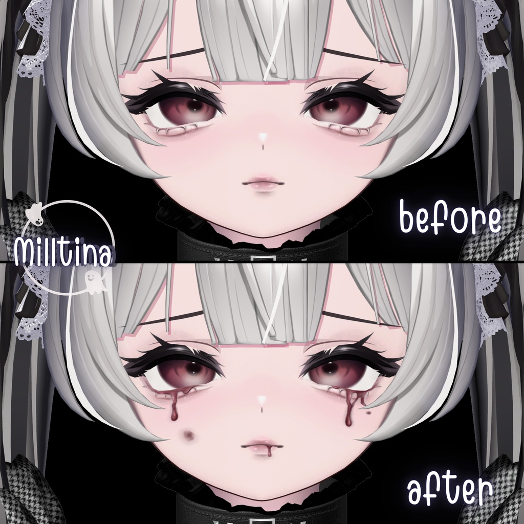 ［tears of blood］makeup texture［9アバター対応］ 缩略图 10