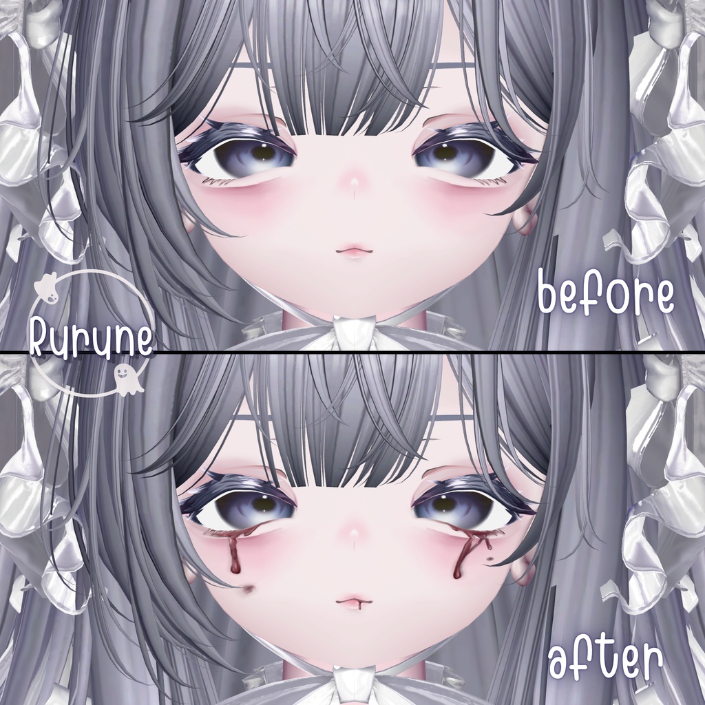 ［tears of blood］makeup texture［9アバター対応］ 缩略图 12
