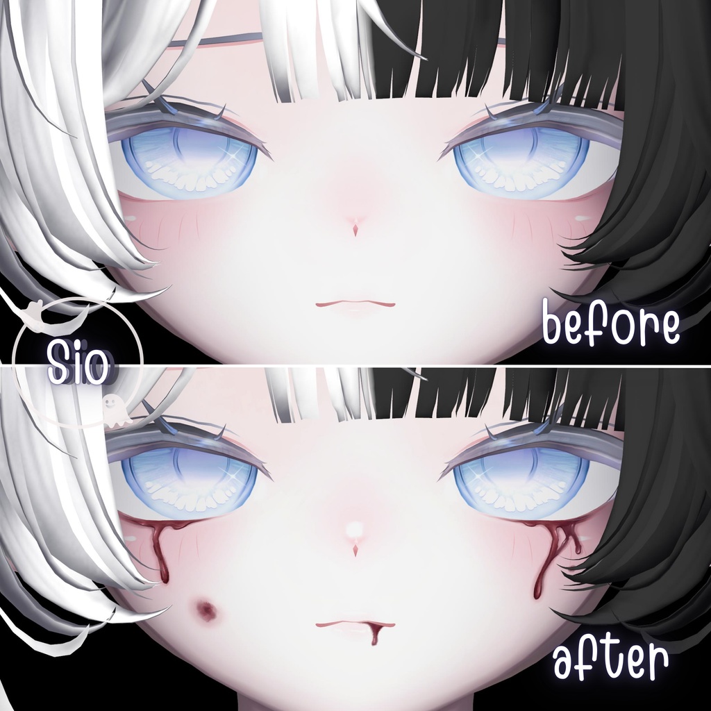 ［tears of blood］makeup texture［9アバター対応］ 缩略图 15