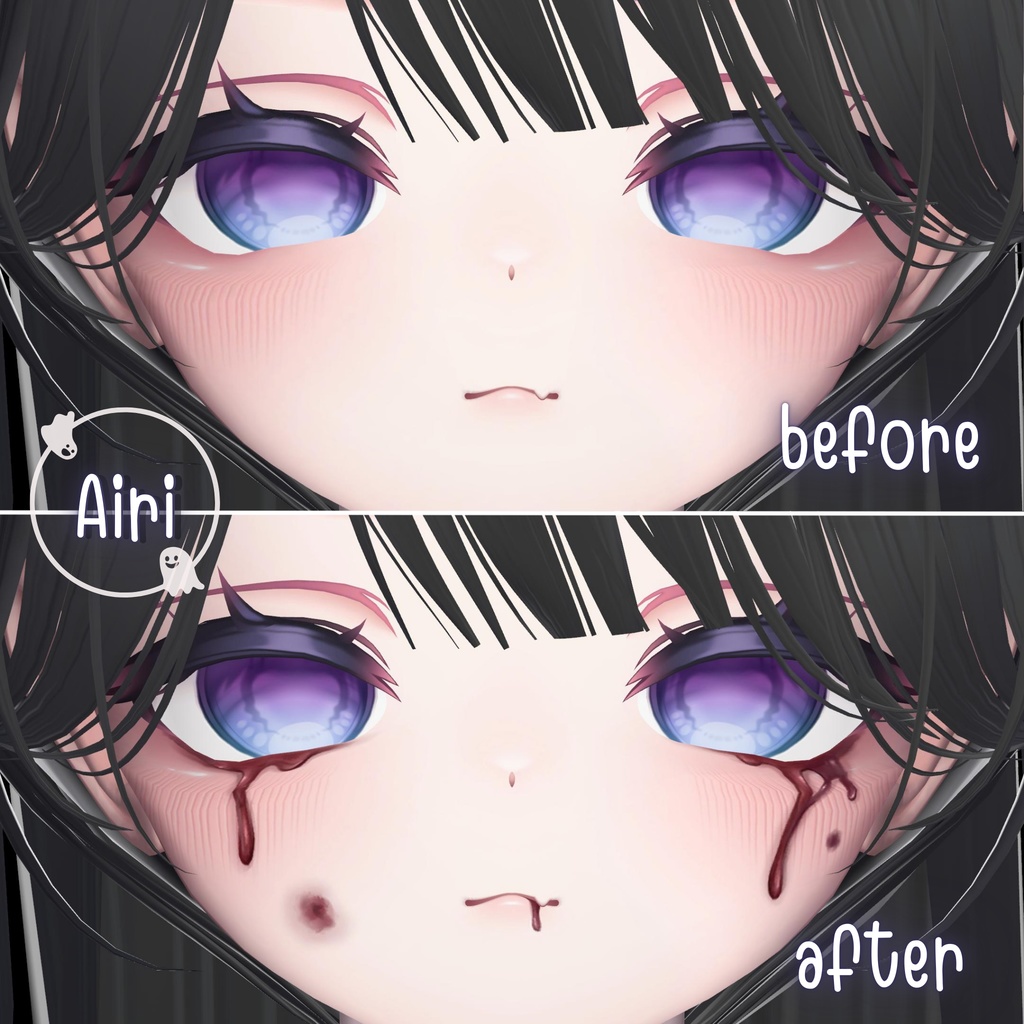 ［tears of blood］makeup texture［9アバター対応］ 缩略图 16
