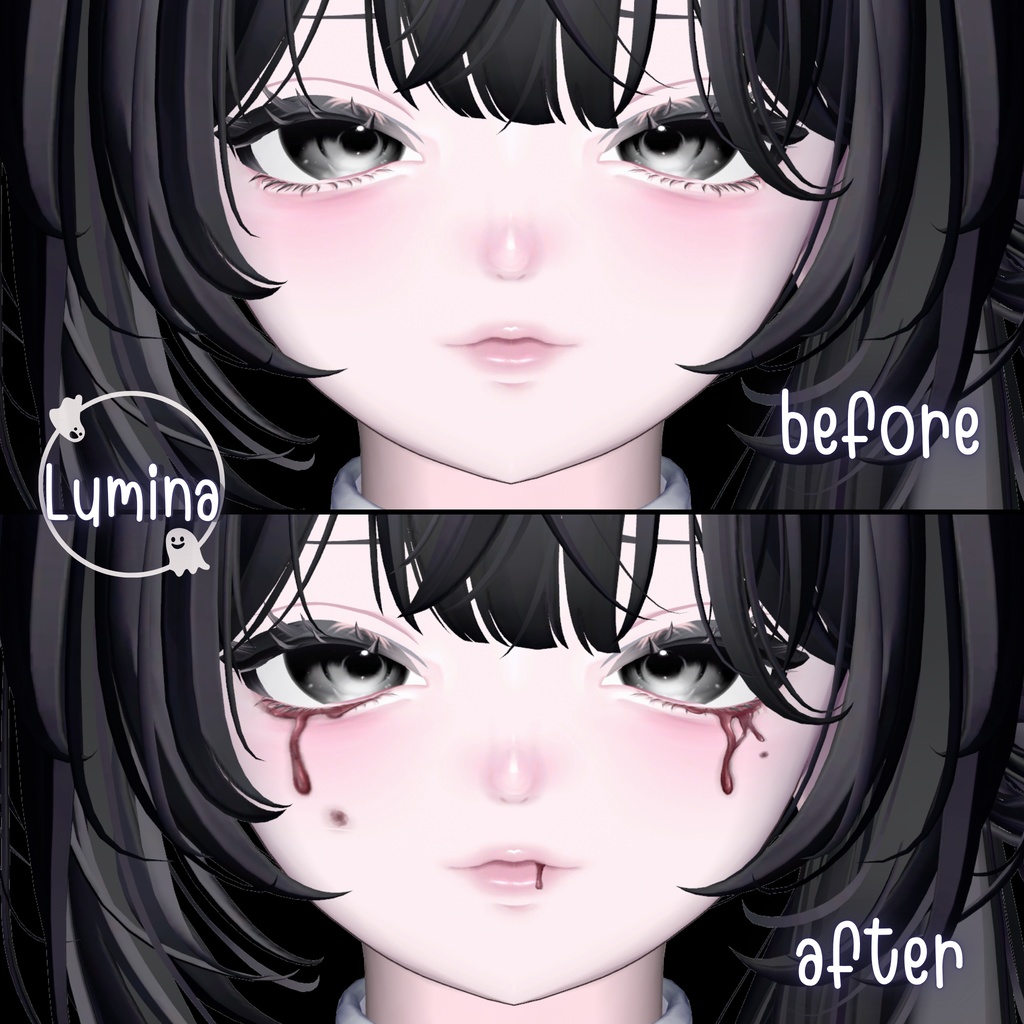 ［tears of blood］makeup texture［9アバター対応］ 缩略图 8