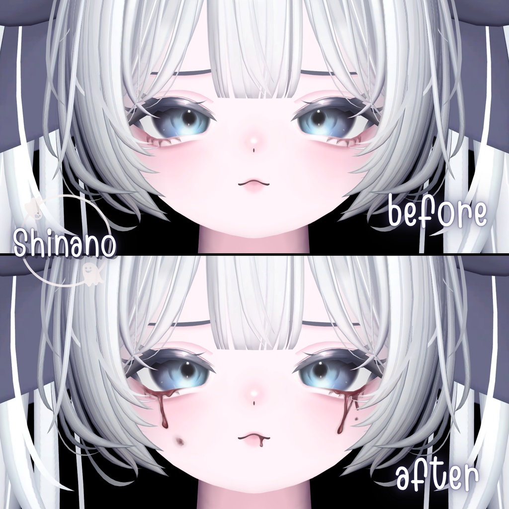［tears of blood］makeup texture［9アバター対応］ 缩略图 11