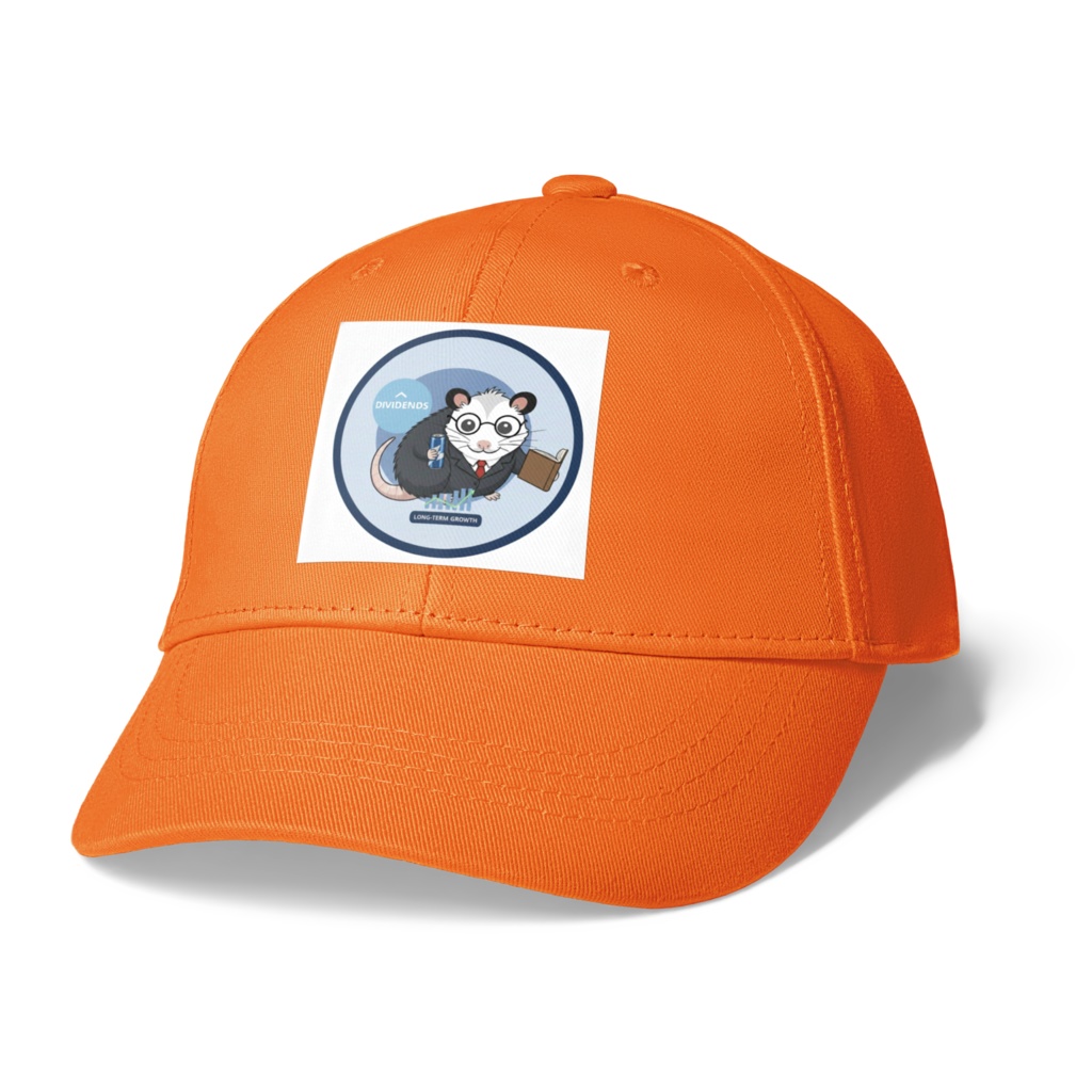 死んだふり投資家オポッサムオリジナルアイコンキャップ(オレンジ)