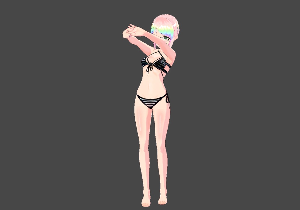 Black & White Asymmetrtical Bikini — Free