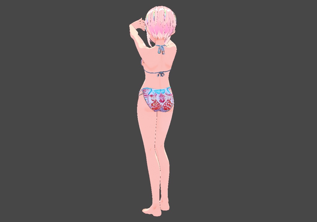 White Blue Red Floral Bikini — Free