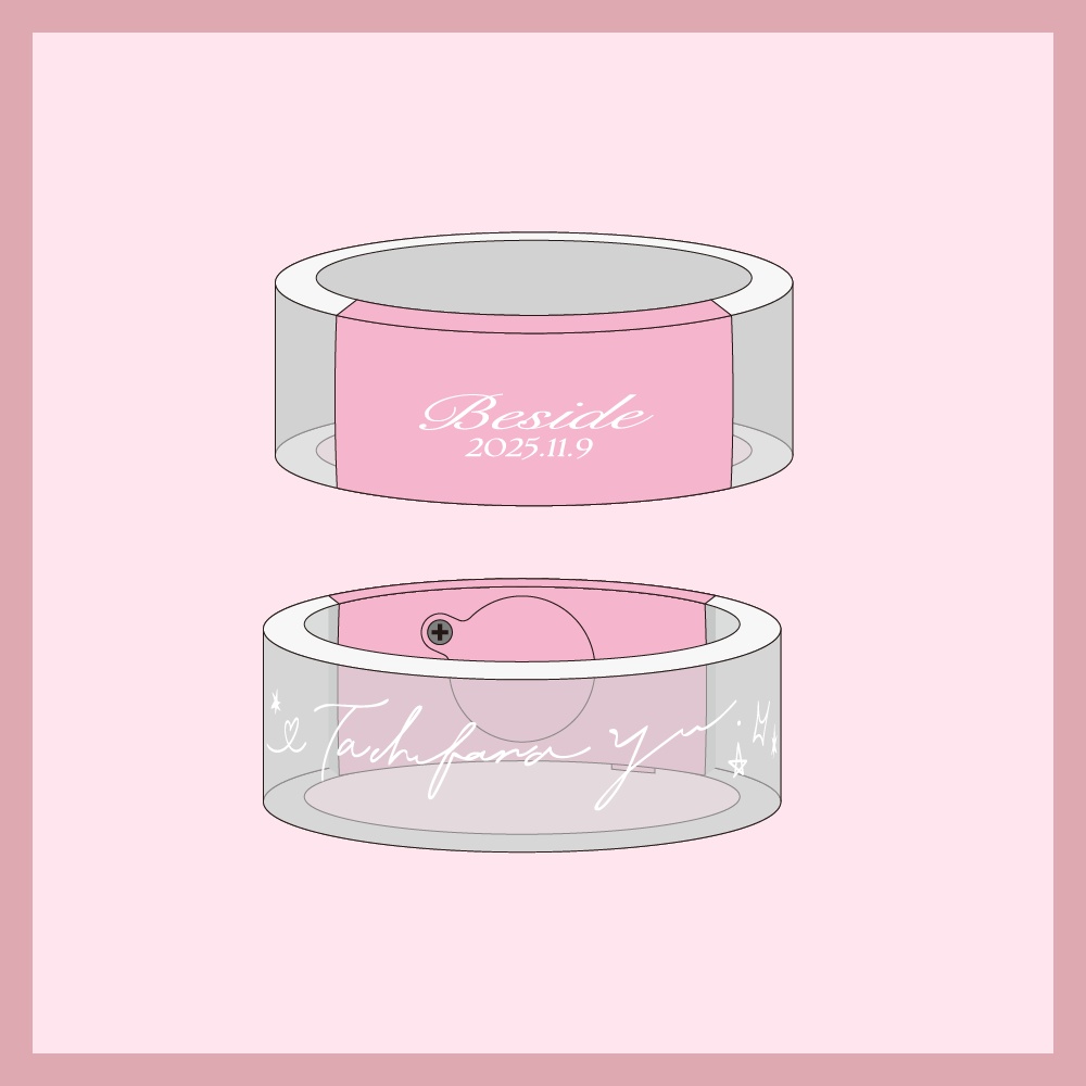 【Beside】LED Acrylic Bracelet