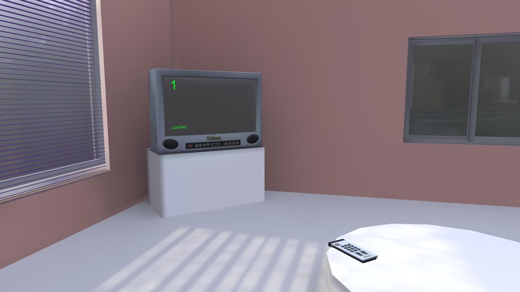 VRChat向けブラウン管テレビ(Udon製同期機能付き)