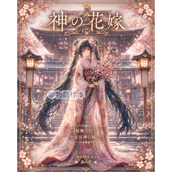神の花嫁｜物語標本001 春の章【AIイラスト掌編PDF】