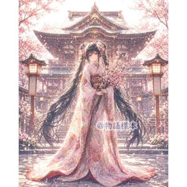 神の花嫁|物語標本001 春の章【AIイラスト掌編PDF】