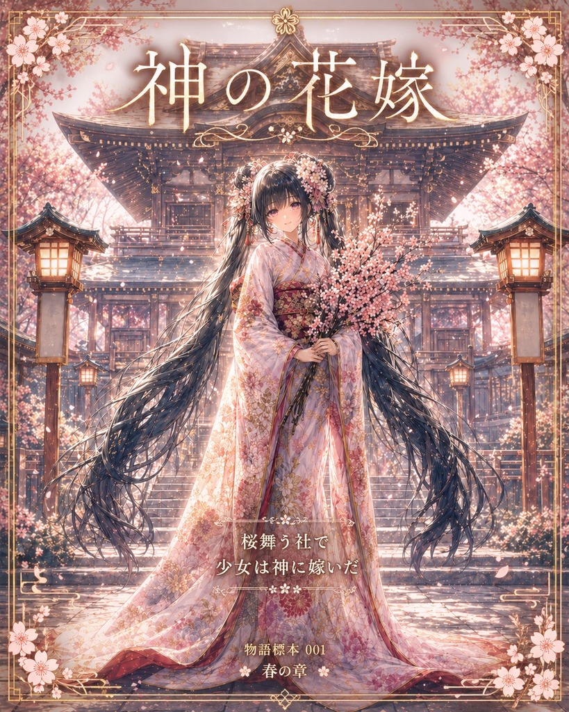神の花嫁｜物語標本001 春の章【AIイラスト掌編PDF】