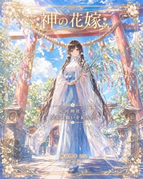 神の花嫁｜物語標本002 夏の章【AIイラスト掌編PDF】