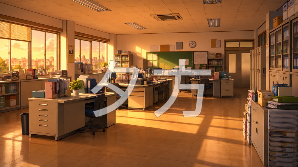 背景素材06|職員室 5枚セット【差分あり】