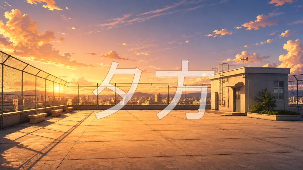 背景素材07|屋上 5枚セット【差分あり】