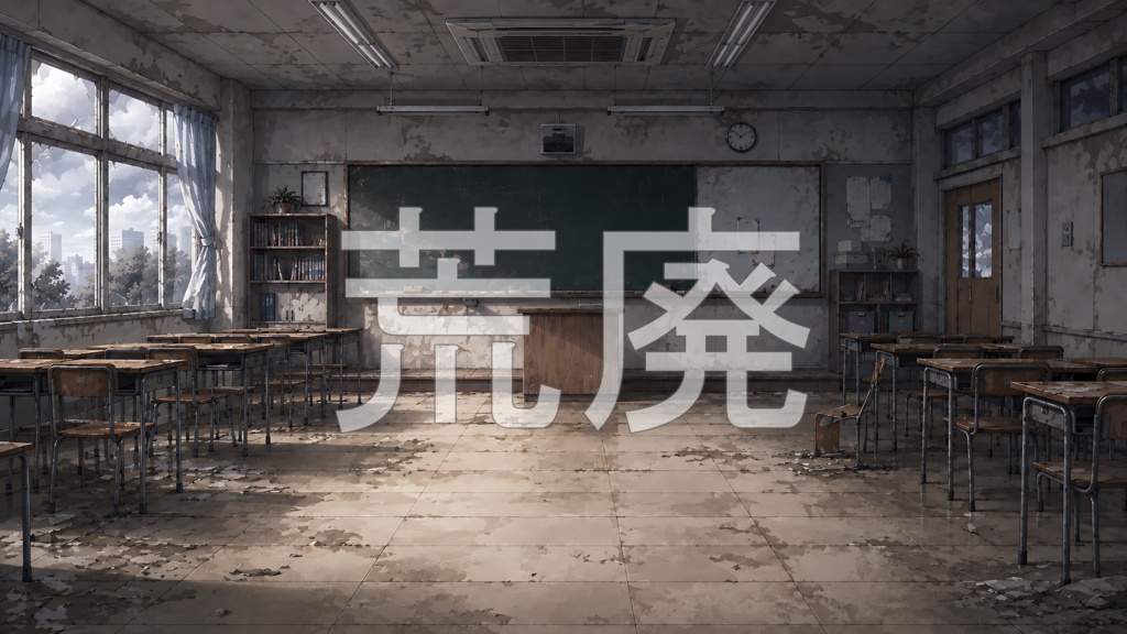 背景素材08|教室 5枚セット【差分あり】