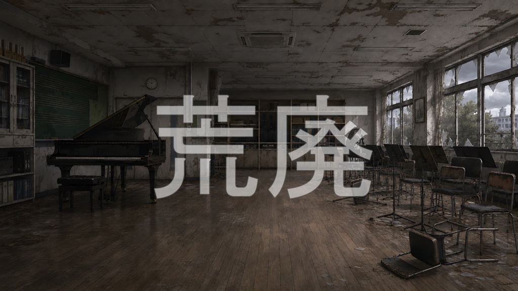 背景素材09|音楽室 5枚セット【差分あり】
