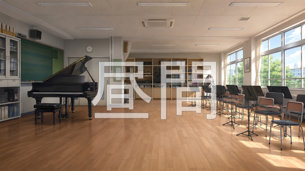 背景素材09|音楽室 5枚セット【差分あり】