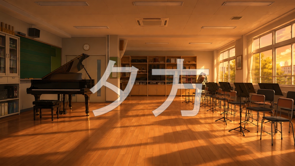背景素材09|音楽室 5枚セット【差分あり】