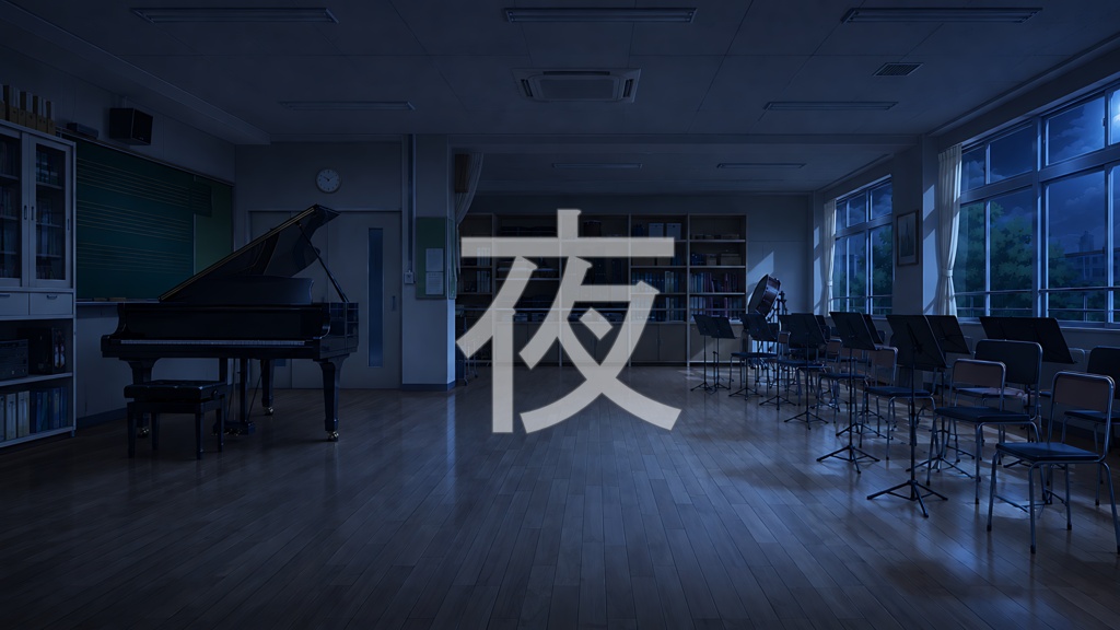背景素材09|音楽室 5枚セット【差分あり】
