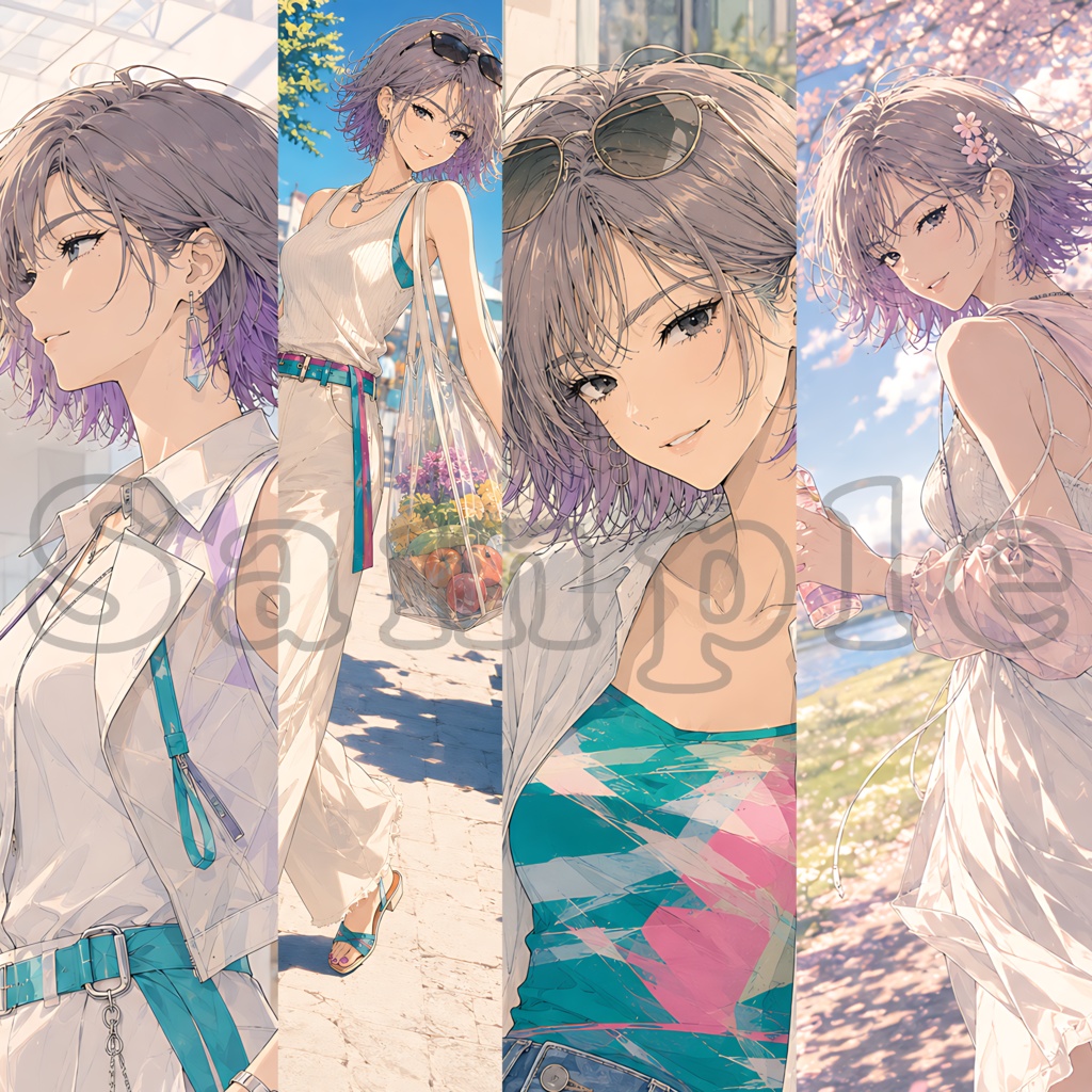 【AIイラスト画集/高解像度PNG40枚付】Moment - Illustration Collection Vol.1 -