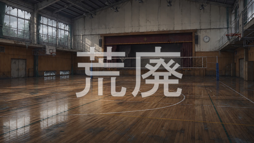 背景素材10|体育館 5枚セット【差分あり】