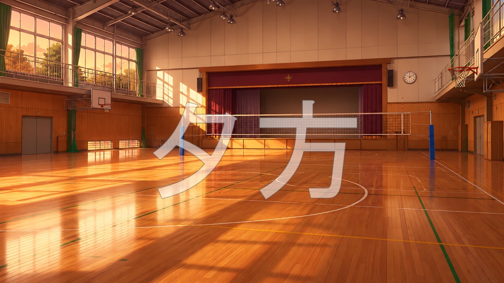 背景素材10|体育館 5枚セット【差分あり】