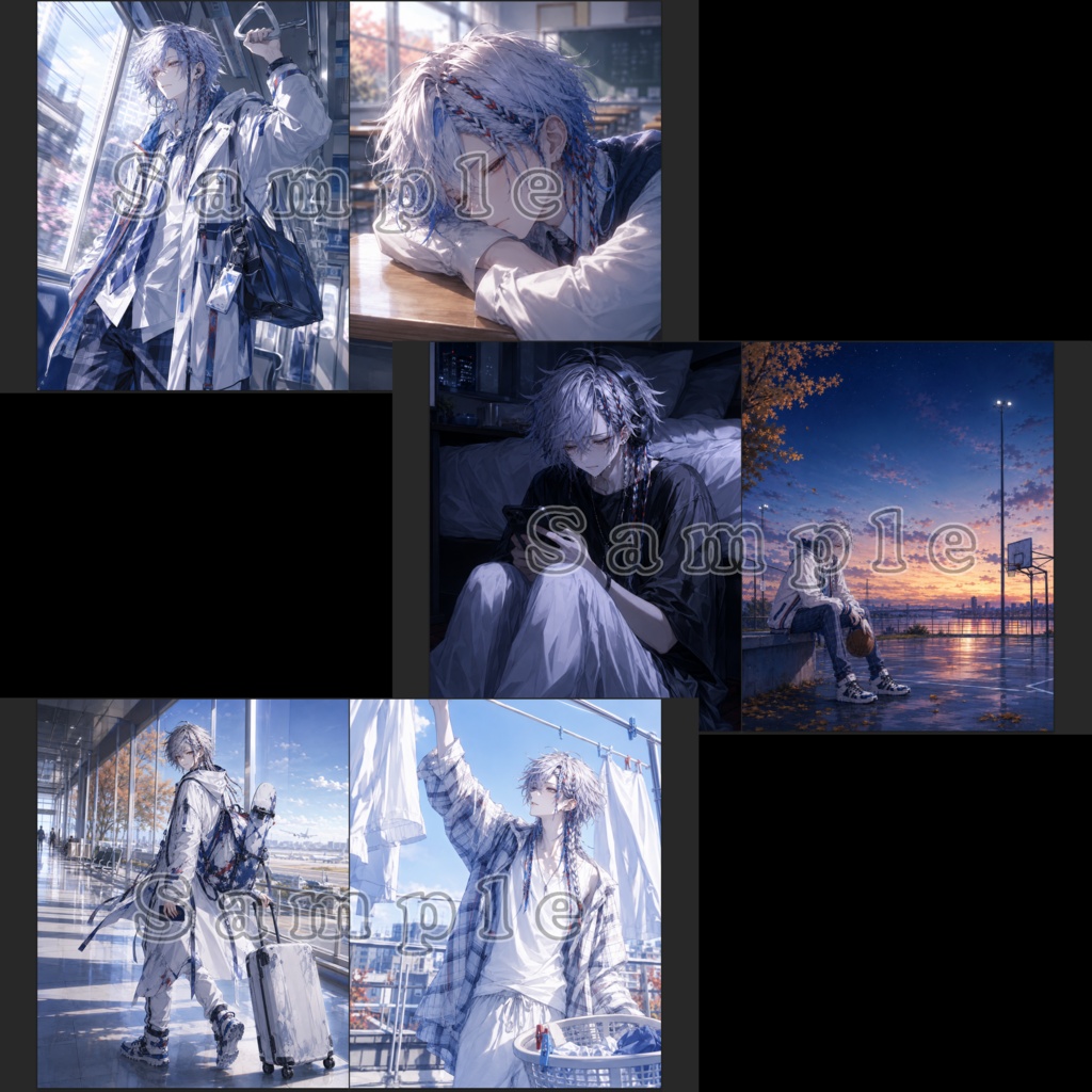 【AIイラスト画集/高解像度PNG40枚付】Pulse - Illustration Collection Vol.3 -