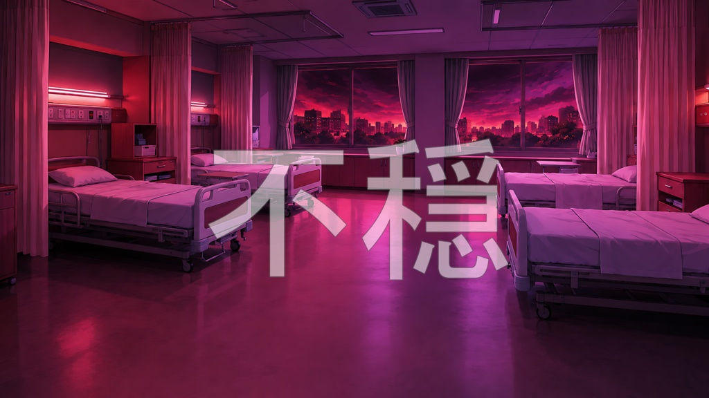 背景素材16|4人用病室 5枚セット【差分あり】
