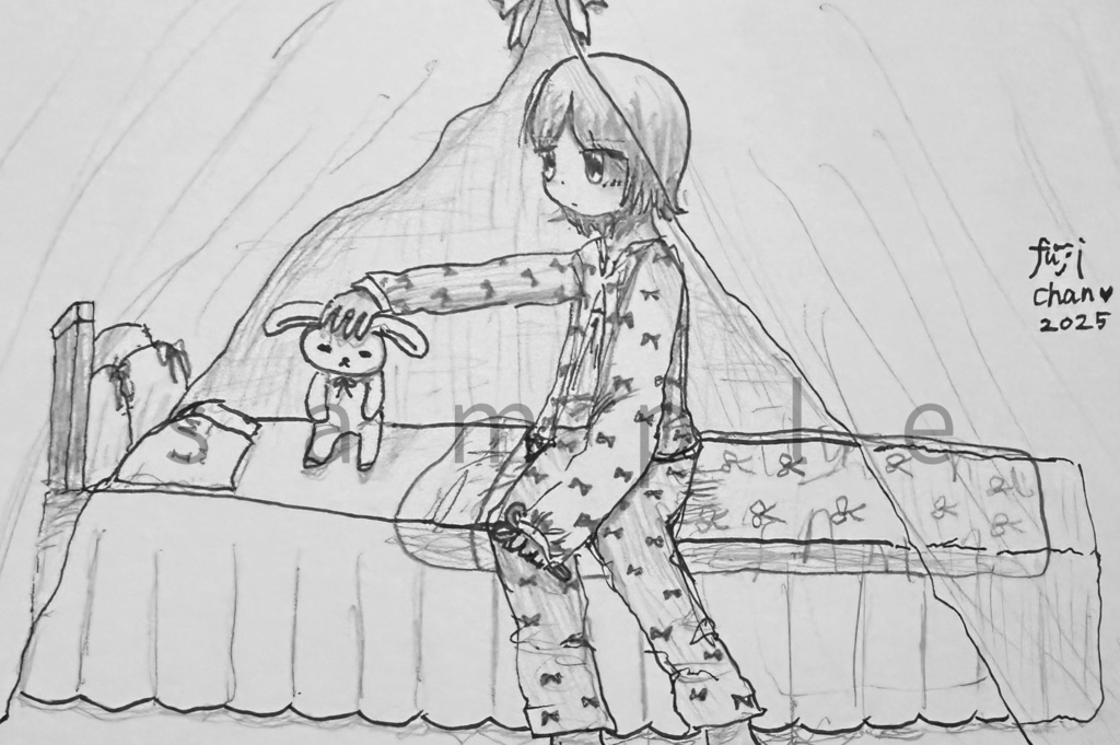 ポストカードサイズドローイング