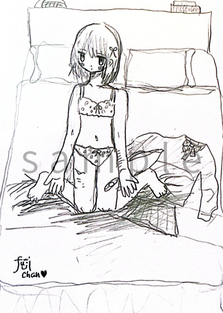 ポストカードサイズドローイング