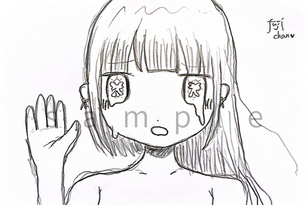 ポストカードサイズドローイング