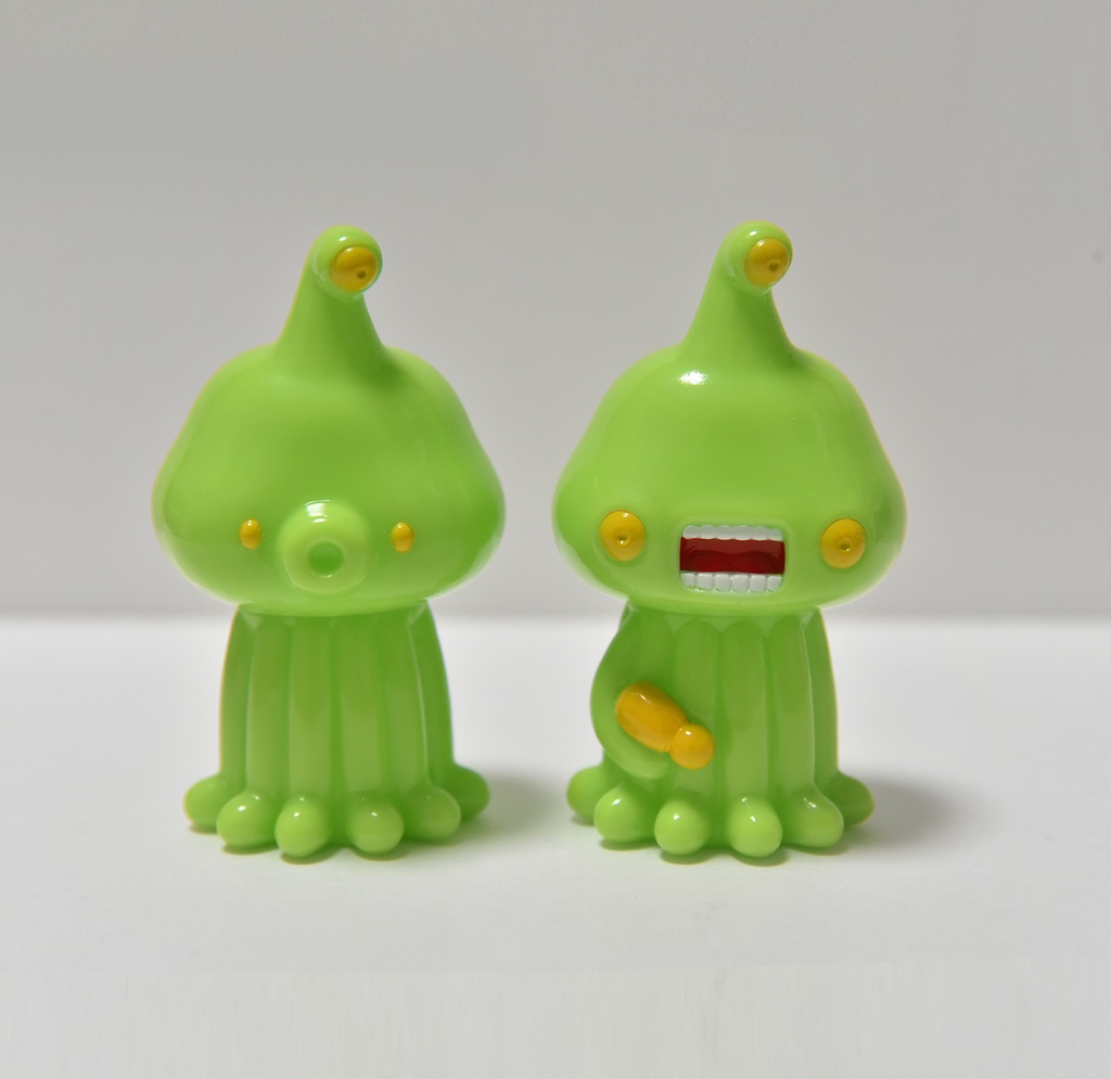 マーズヒューマン緑 2体セット(塗装済みソフビ)