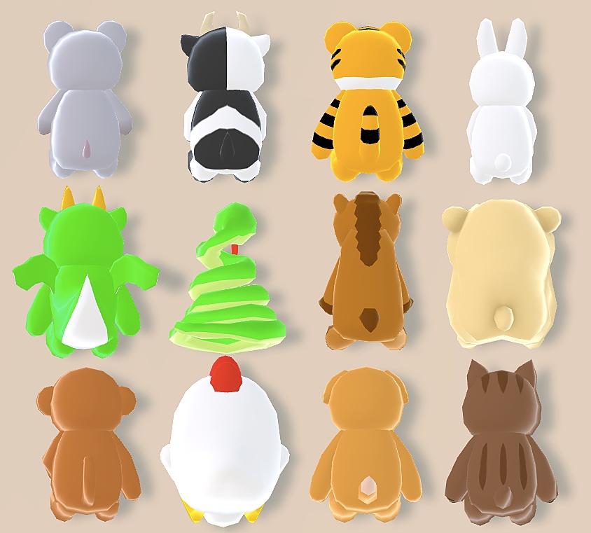 干支ぬいぐるみ - みかんラビリンス - BOOTH