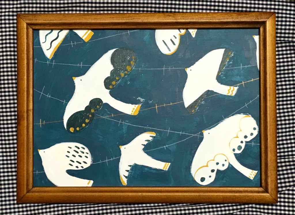 原画「夜、わたる鳥」