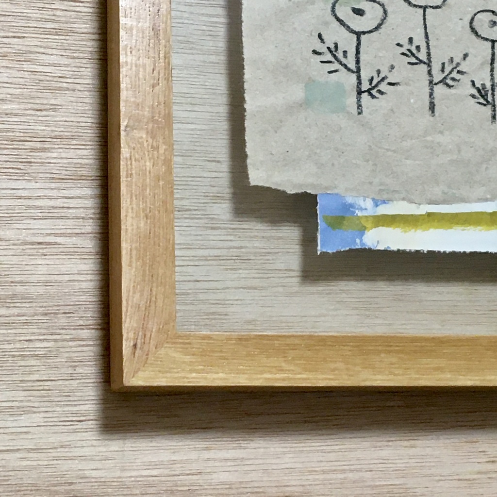 「slow day.」ドローイングコラージュ作品