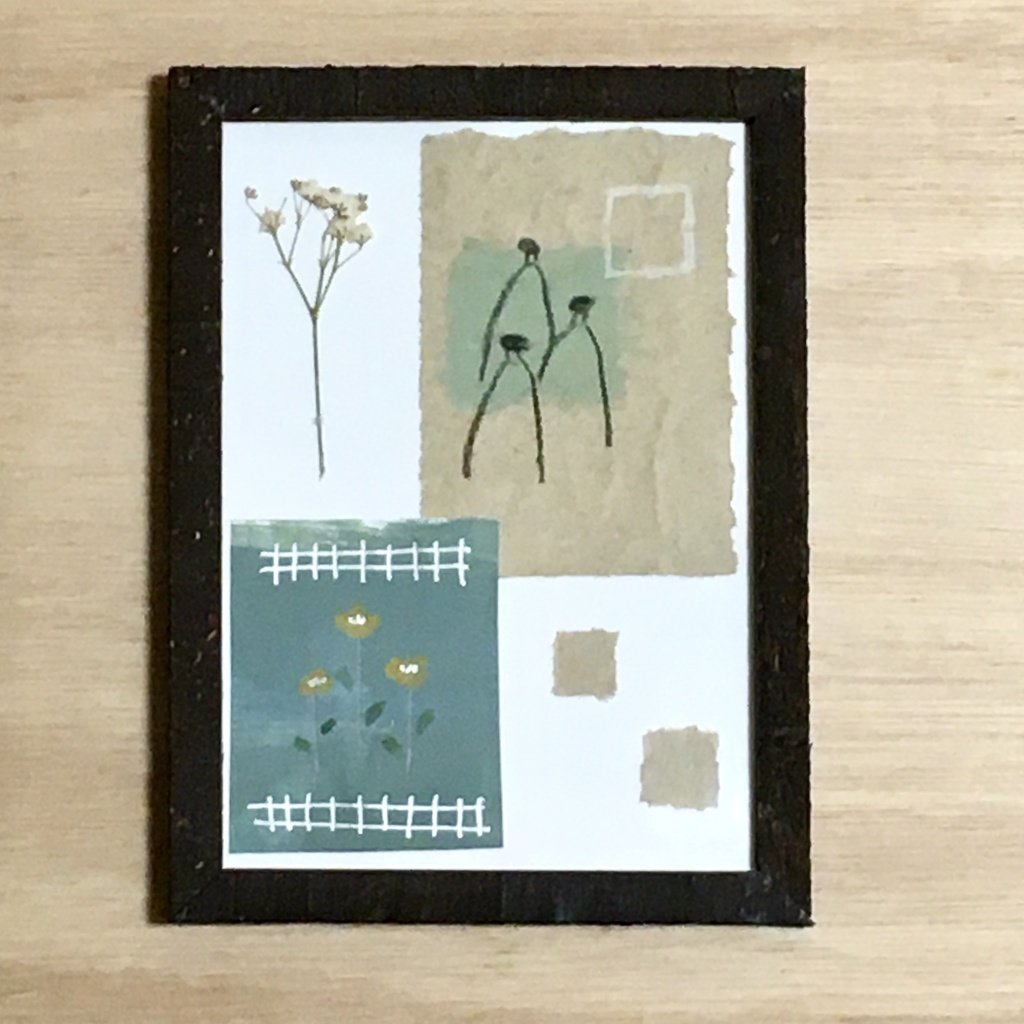 「よりどころ」ドローイングコラージュ作品