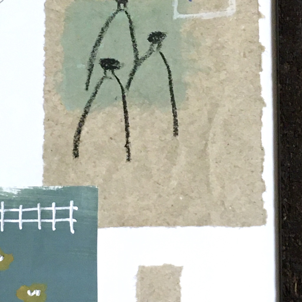 「よりどころ」ドローイングコラージュ作品