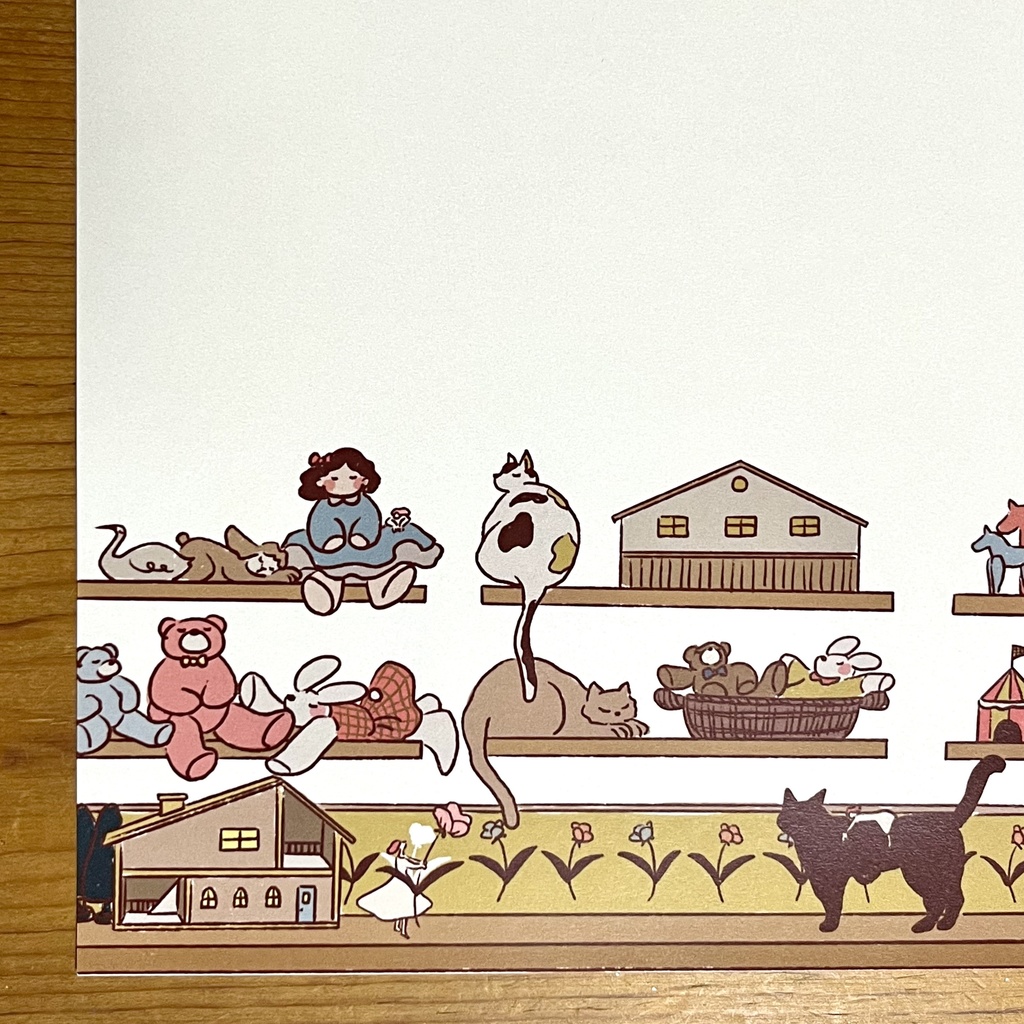 Letter set-みんな寝てるじかんは動ける-