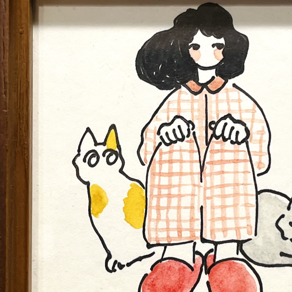 原画「ねこのふりする」